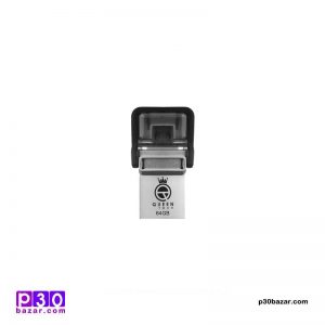 فلش مموری کوئین تِک مدل ALPHA OTG ظرفیت 64 گیگابایت نقره‌ای