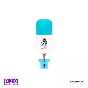 فلش مموری کوئین تِک مدل ROOT ظرفیت 64 گیگابایت آبی