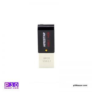 فلش مموری کینگ‌ استار مدل DUAL 3 USB 3.0 S30 OTG ظرفیت 64 گیگابایت مشکی