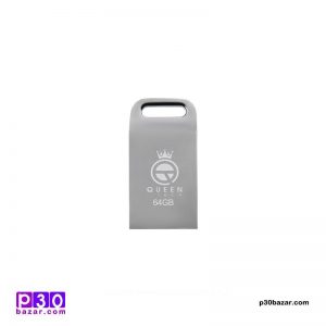 فلش مموری کوئین تِک مدل UNIQUE ظرفیت 64 گیگابایت نقره‌ای
